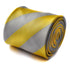 yellow and grey barber striped design tie